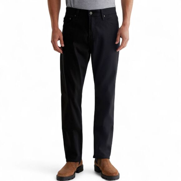 Ag Adriano Goldschmied Men's The Graduate Tailored Leg Denim Jeans Black 33x32 - Picture 1 of 12